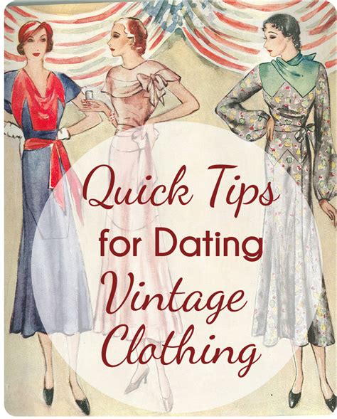 dating vintage garments